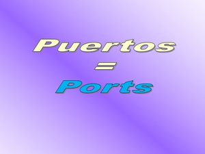 puertos_ports